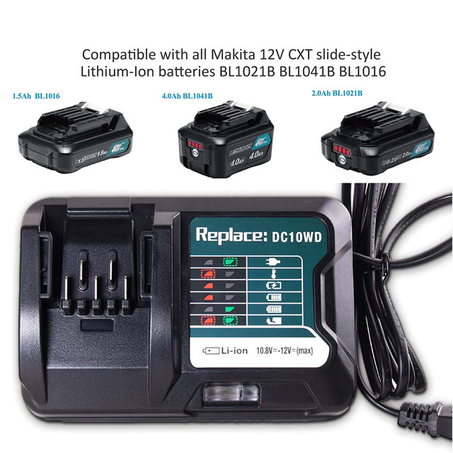 Bateria Makita BL1040B For Makita BL1020B 12V 4Ah Battery