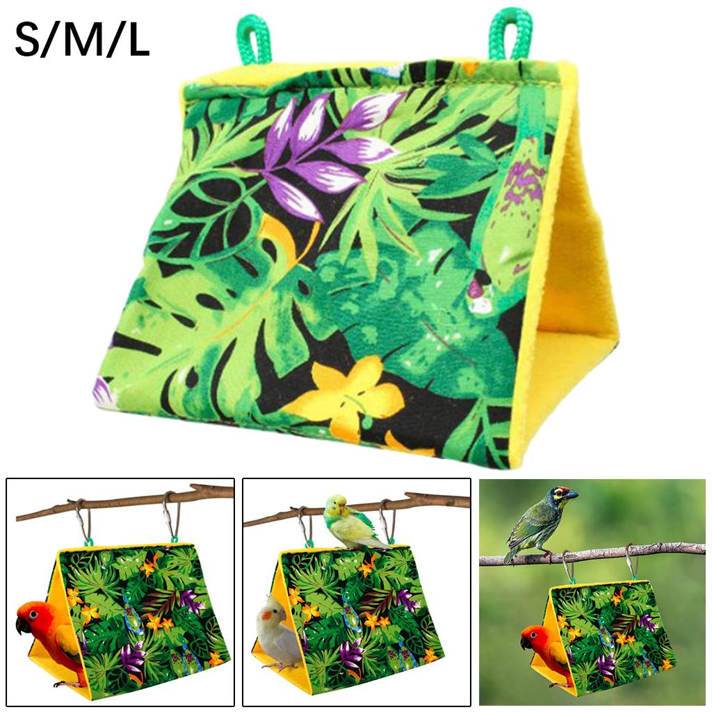 Pet Bird Nest House Hanging Hammock Shed Hut Cage Birds Hideaway Sleeping Bed for Parrot Parakeet Cockatiels Budgies Lovebirds