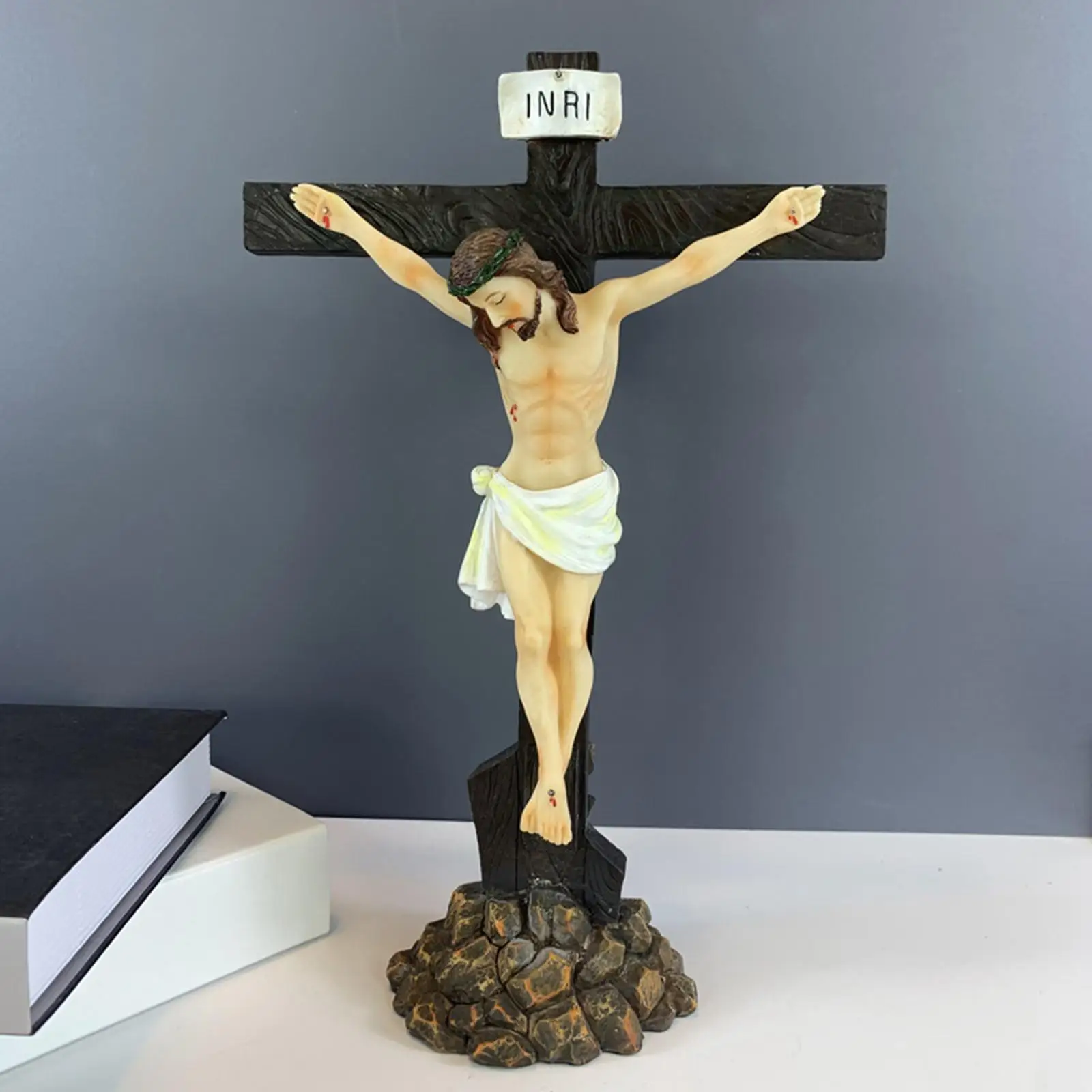 Jesus Crucifixion Holy Decoration Decorative Souvenir Cross for Living Room