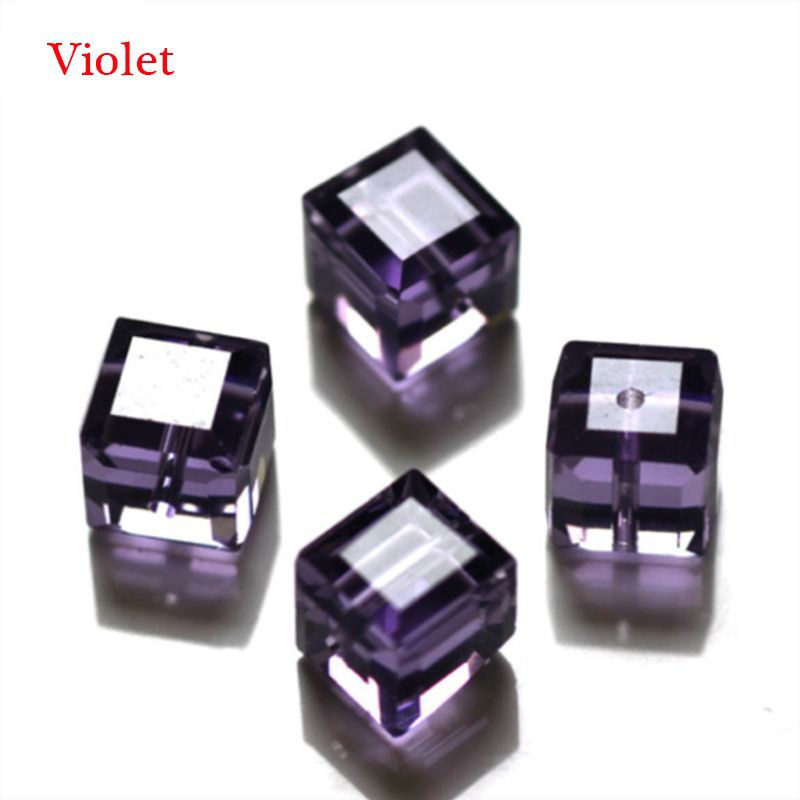 100PCS 2mm Würfel Kristall Glas Lose Perlen Für Schmuck DIY Herstellung Spacer Perlen Geeignet für DIY armbänder halsketten schmuck – Detail 8