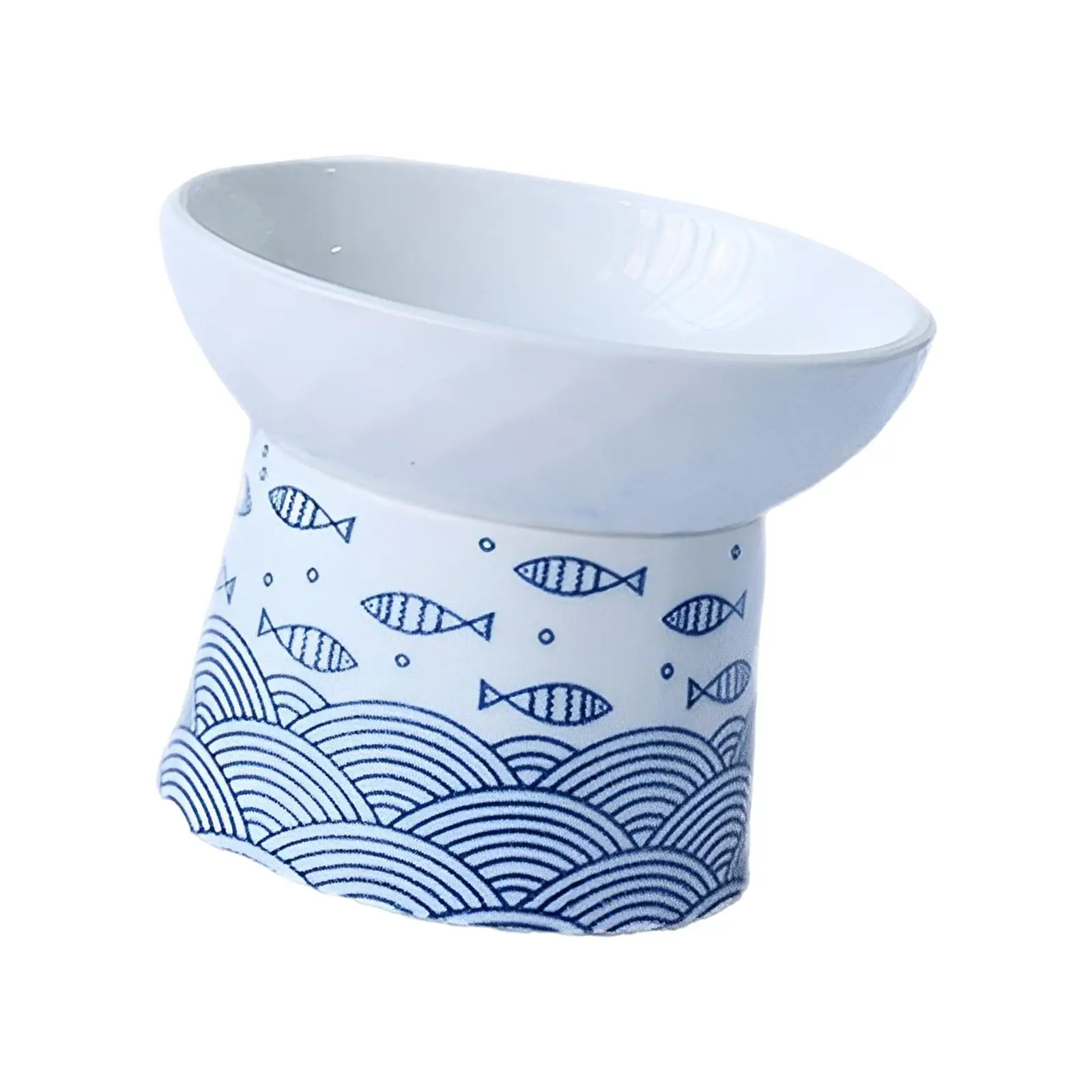Raised Bowl Water Food Feeder Non Slip Durable Single Bowl for Cat Dog Neck Protective Bowl for Small Medium Dogs Puppy Cats