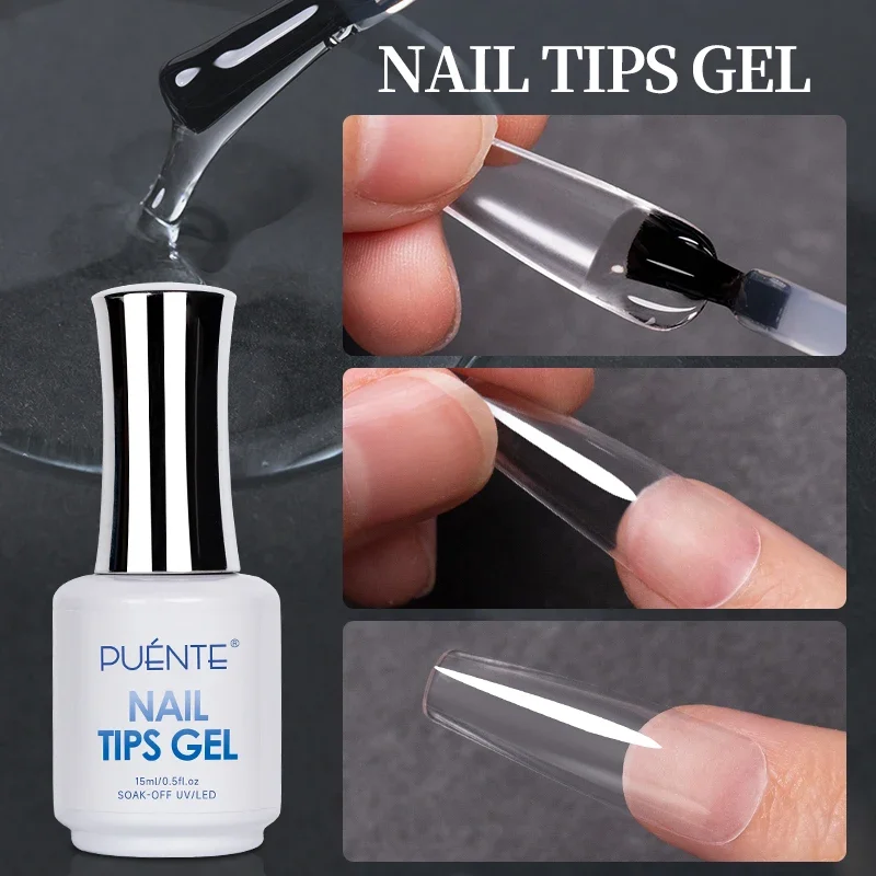 Best of 15ML Nail Tips Glue Gel For False Tips Extend Nails 3 IN 1 Transparent Function UV Nail Gel Base Coat Diamond Stick Glue Varnish Reviews & Tips