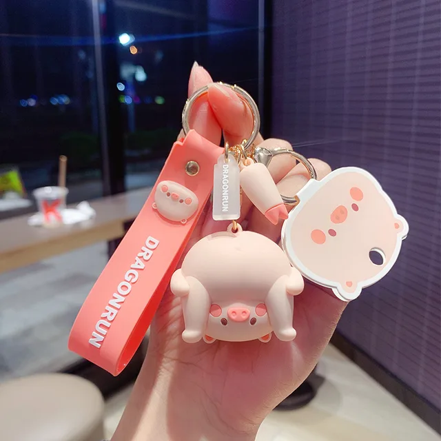 Netflix Fun Little Frog Piggy Stacking Keychain Men and Women Doll Car Key  Chain Pendant Jewelry Backpack Charm Gift Wholesale - AliExpress