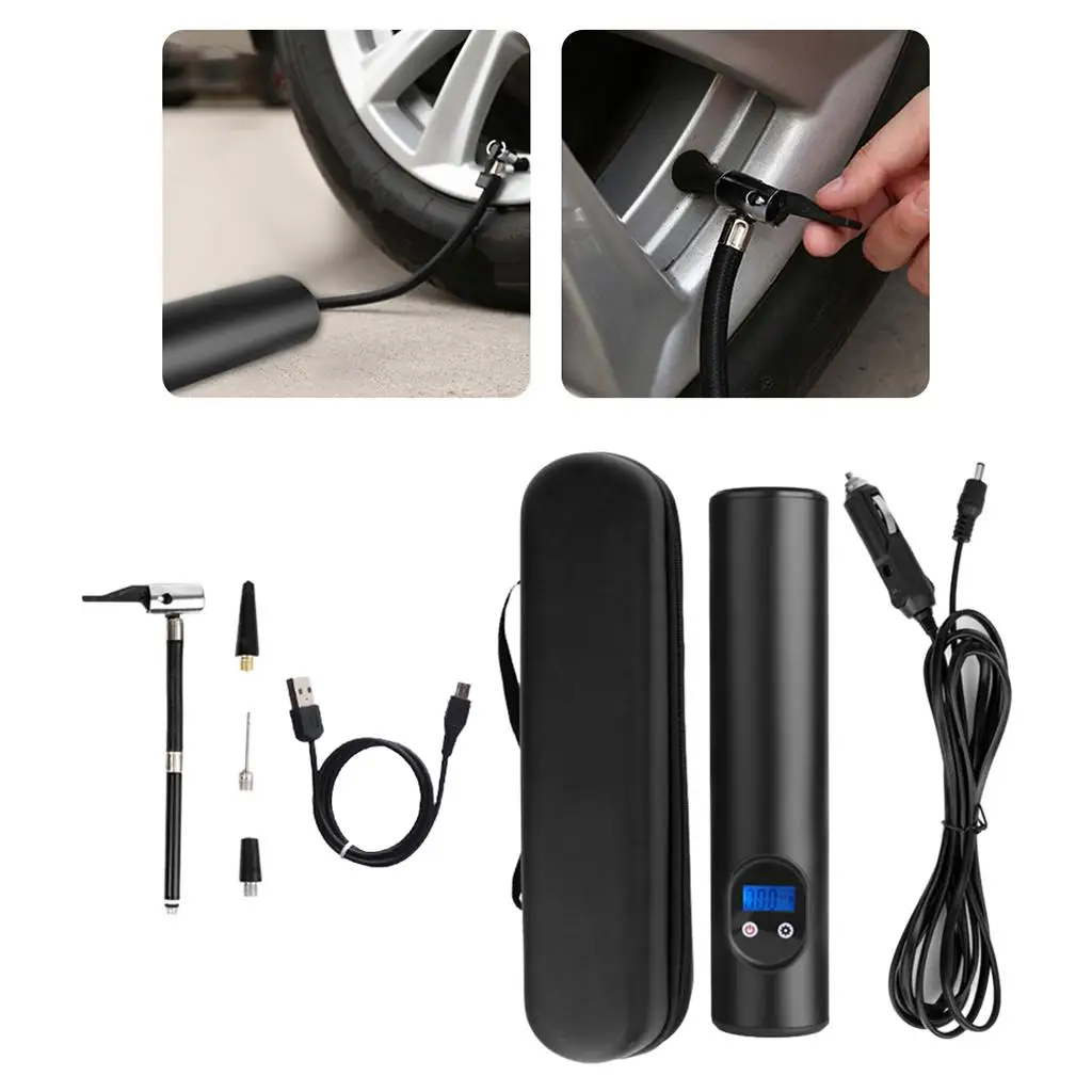 Air Compressor Handheld Cordless Tyre Pump for Bicycle Car Swimming Ring
