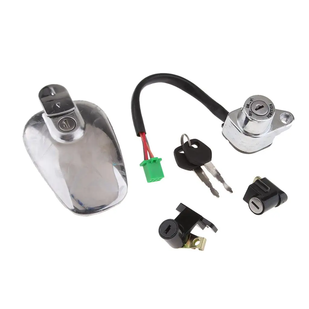 Motorcycle Ignition Switch + Fuel Tank + 2 Keys for HJ125-8
