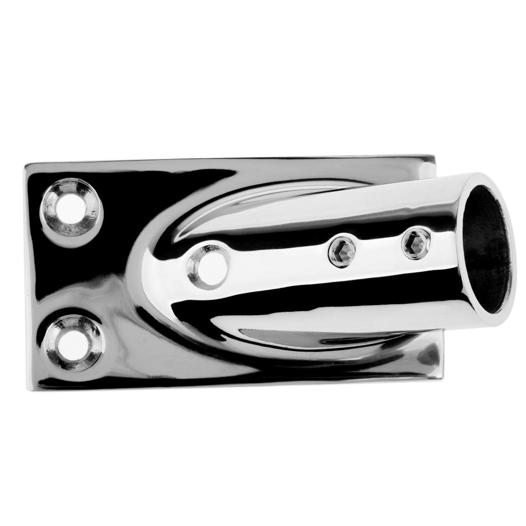 Boat Hand Rail Fitting 30 Degree Marine Grade 316 Stainless Steel Rectangular Base