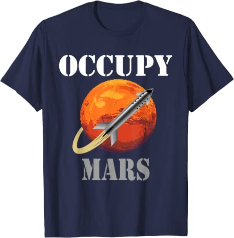 Supers chweres Raumschiff sn15 T-Shirt Raumschiff zum Mars Mission Tee Raum interstellare Rakete besetzen-Mars Outfits Astronauten Geschenke – Detail 12