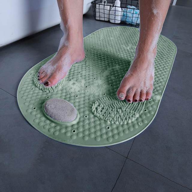 Dual Foot Scrub & Pumice Shower Mat