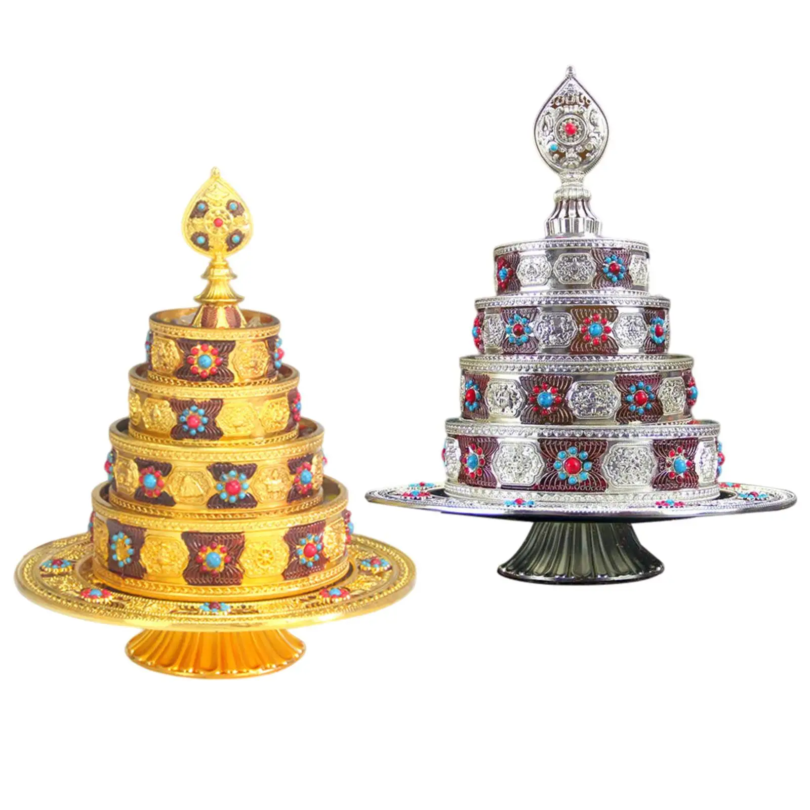 Tibetan Buddhism Manza Pan Collectible for Kitchen Meditation Living Room