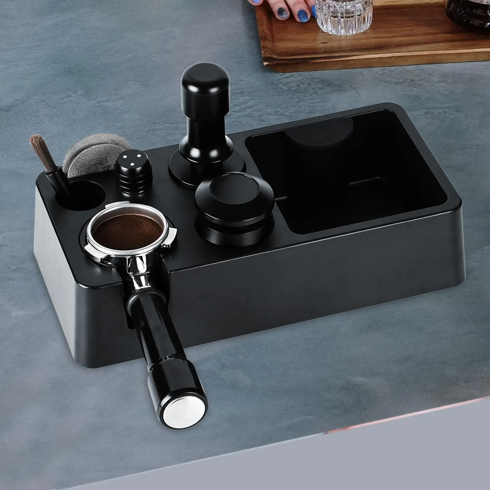 Espresso Tamper Mat Stand Multifunctional Universal Non Slip Coffee Tamper Stand for Bar Coffee Bar Home Espresso Tools Cafe