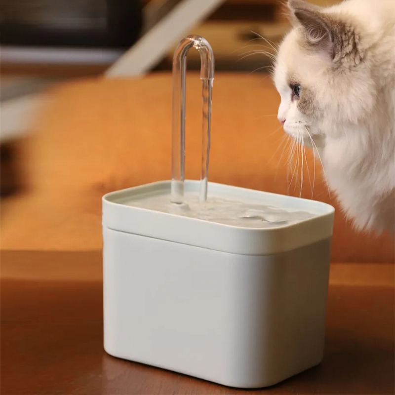 Title 1, 1.5L Automatic Cat Water Fountain Filter USB El...