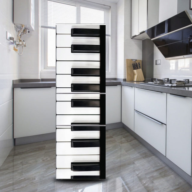 Adesivi Per Frigorifero 3D - Decorazione Murale Fiore Bianco Per Cucina - Foto 6