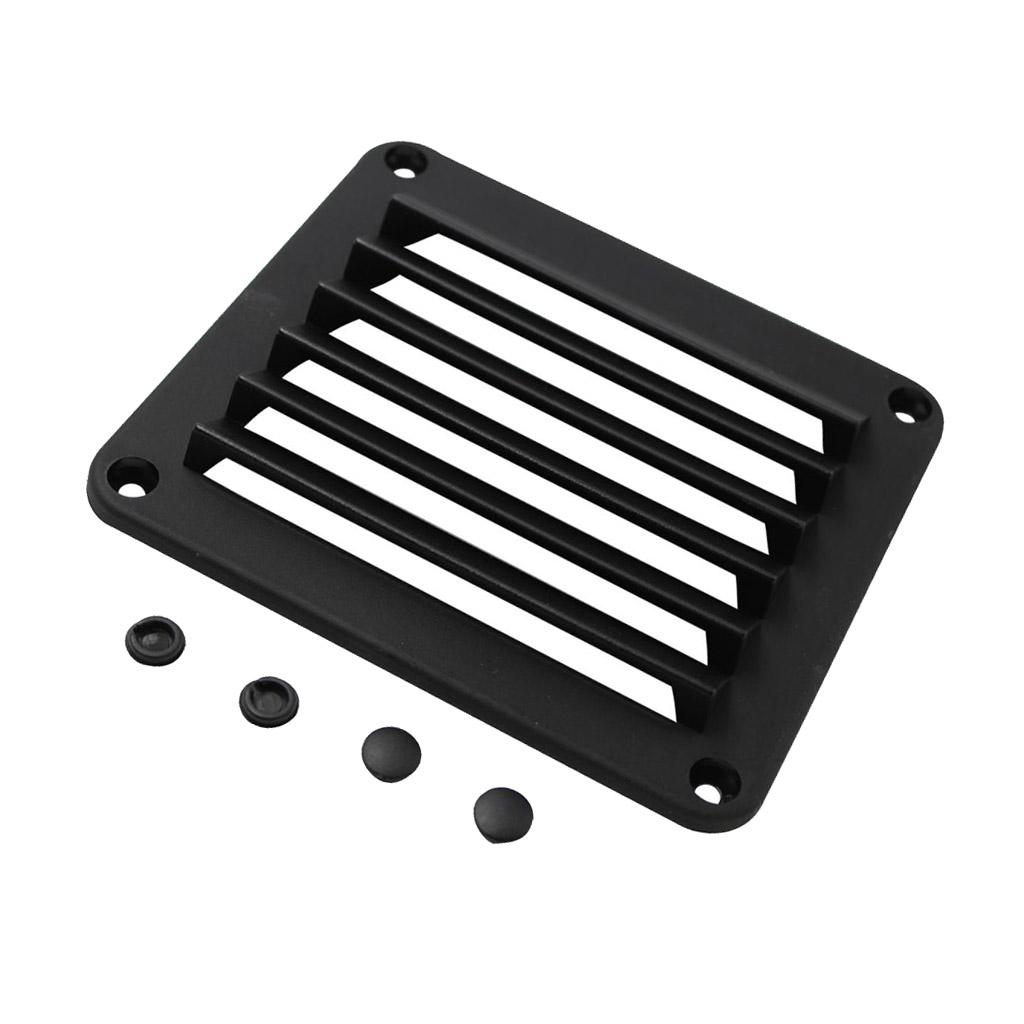 New Black ABS Louvered Vent 5-1/2` X 4-7/8` for Boat-molded ABS White vent