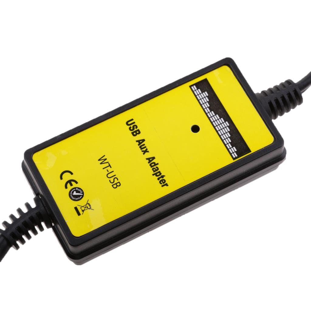 dolity 3.5mm Car USB Aux-in MP3 Player Radio 6Pin+6Pin Adapter For Audi VW Skoda Seat