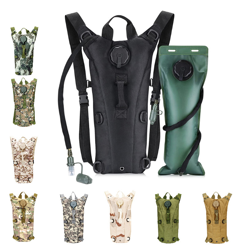 3L Tactical Hydration Water Bladder Backpack - Military Camouflage, Outdoor Sports & Cycling 5