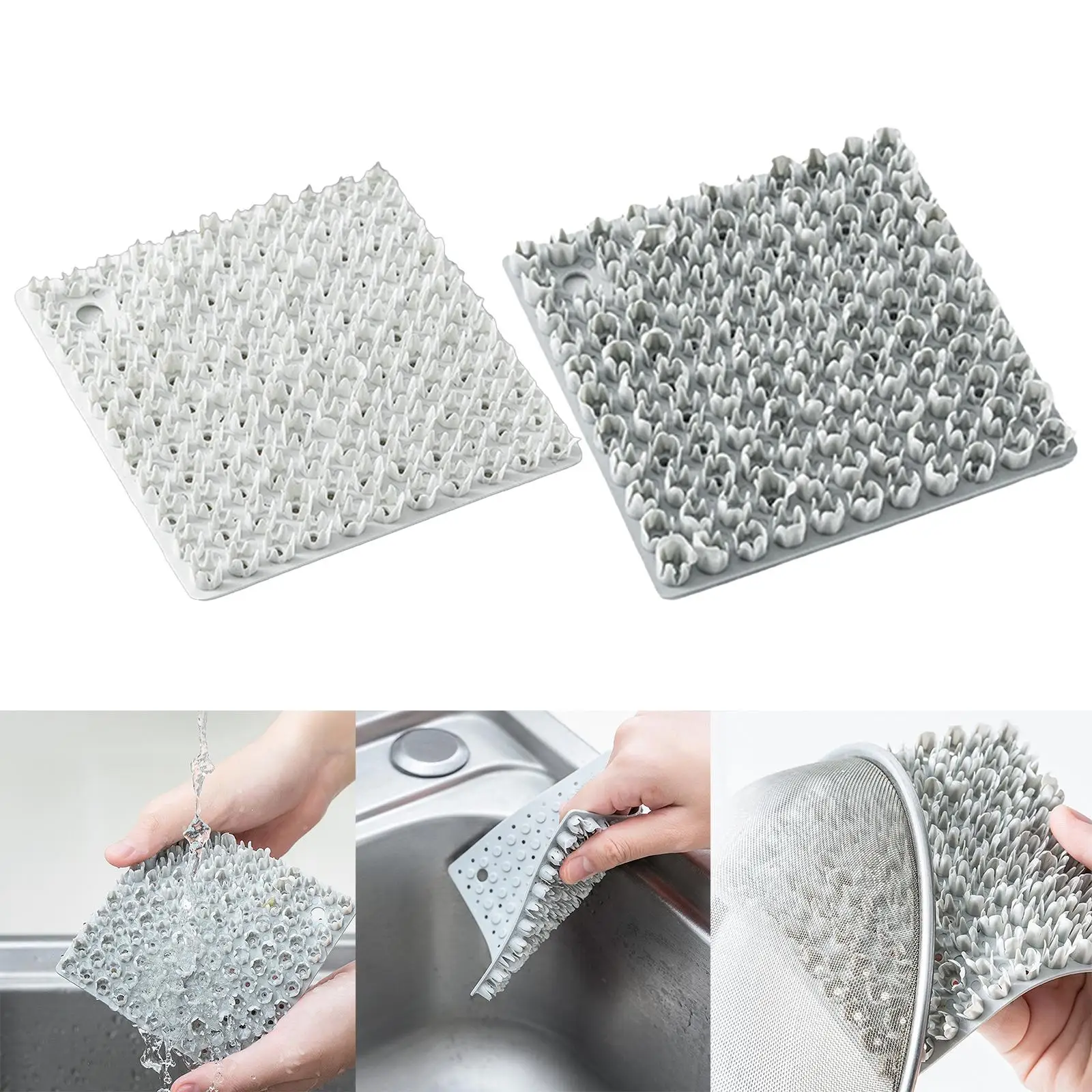 Multi Function Vegetable Fruit Brush Kitchen Accessories Insulation Pads Accessoies Supply Tool for Pot Bathroom Sink Dishes Pan