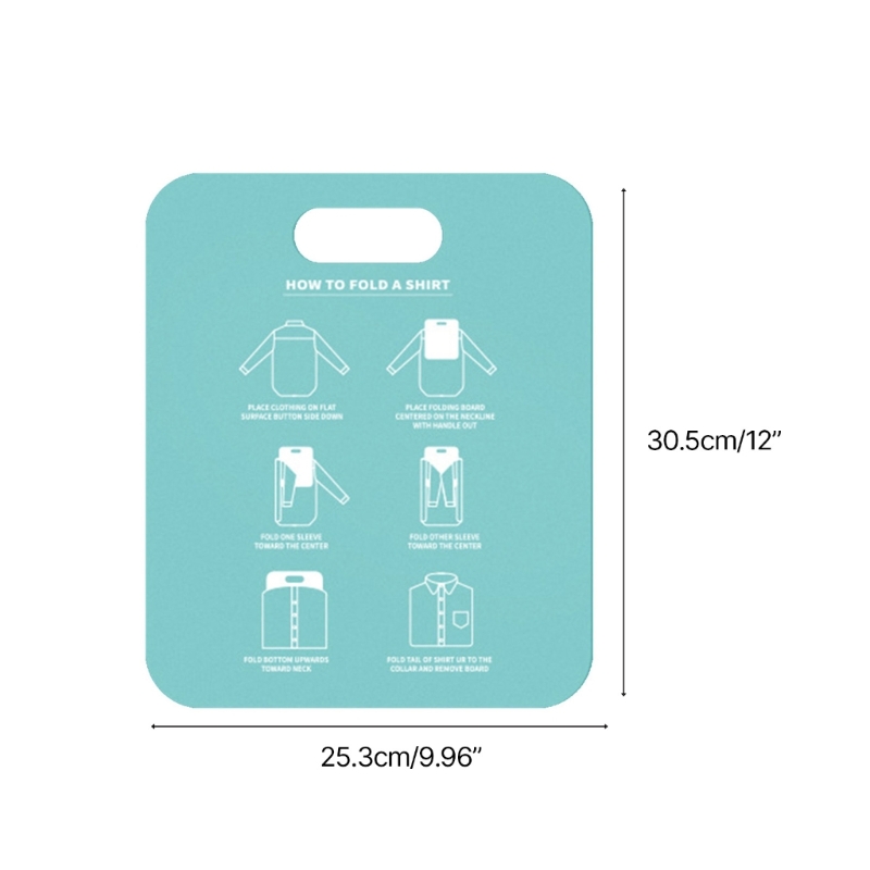 Pliage T-shirt Intirilife Planche Pliante Pour Vêtements, Aide Au Pliage En Bleu - 67 Us Duty Gear