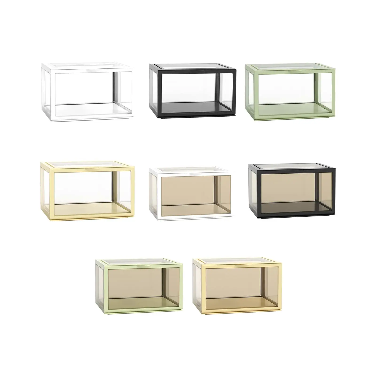 Acrylic Clear Display Case Dustproof Display Storage Box for Souvenirs Statue Dolls Collectibles Protection Storage & Organizing