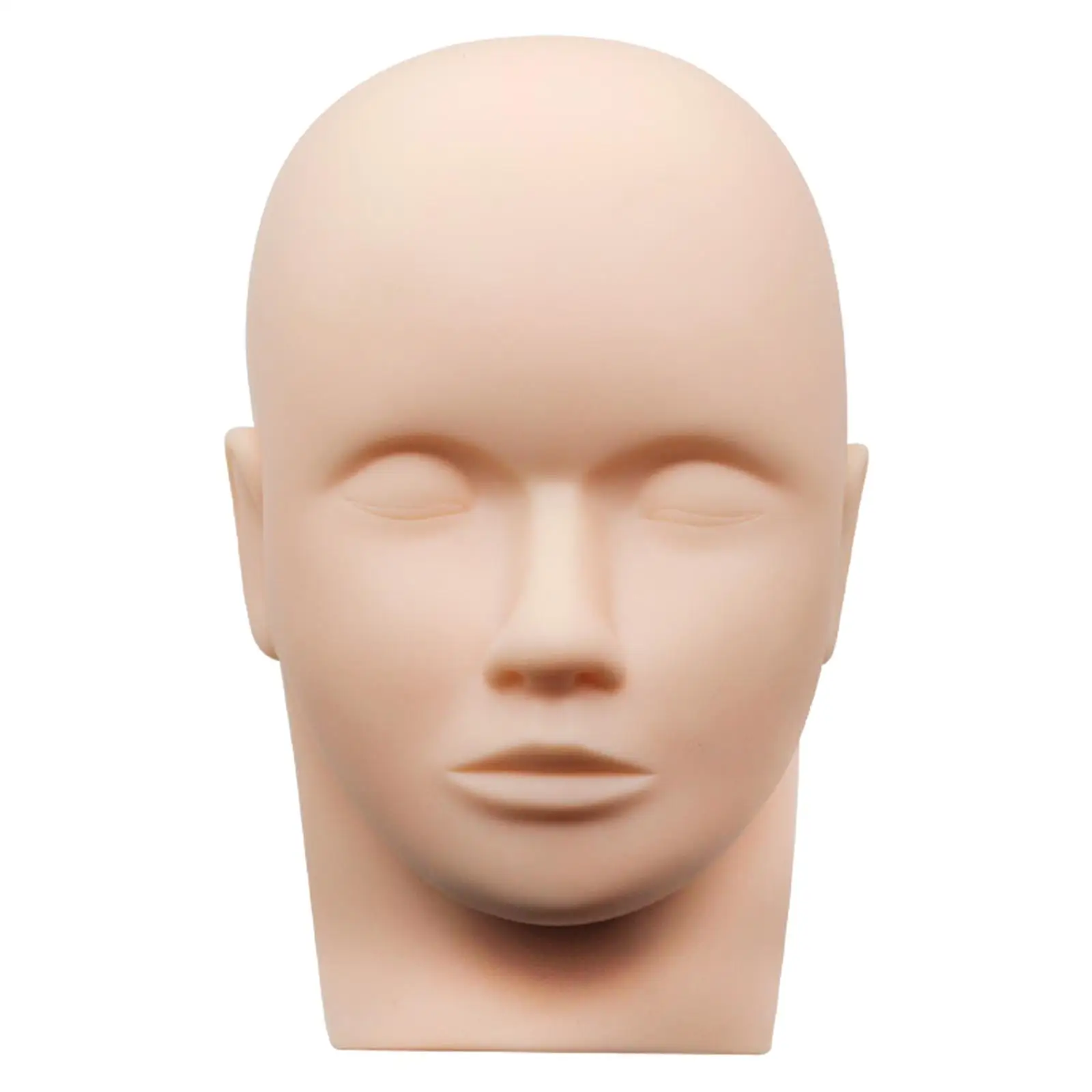 Eyelash Silicone Head Mold Practice Head Lash Extension Supplies Soft Touch Mannequin Training Practice Make up