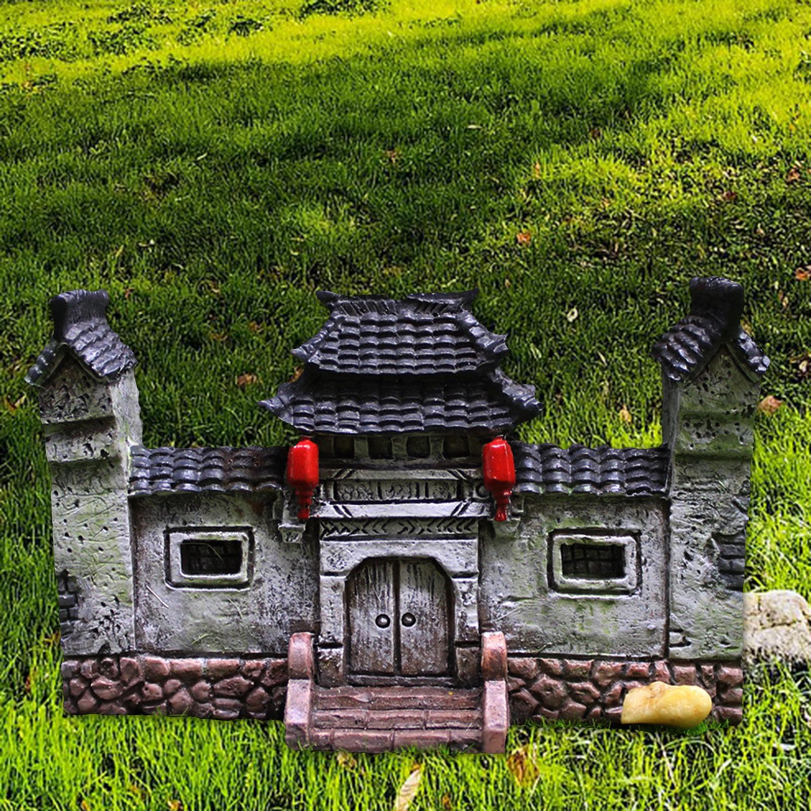 Fairy Garden Accessories Ancient Gate for Micro Landscape Aquarium Garden Decoration
