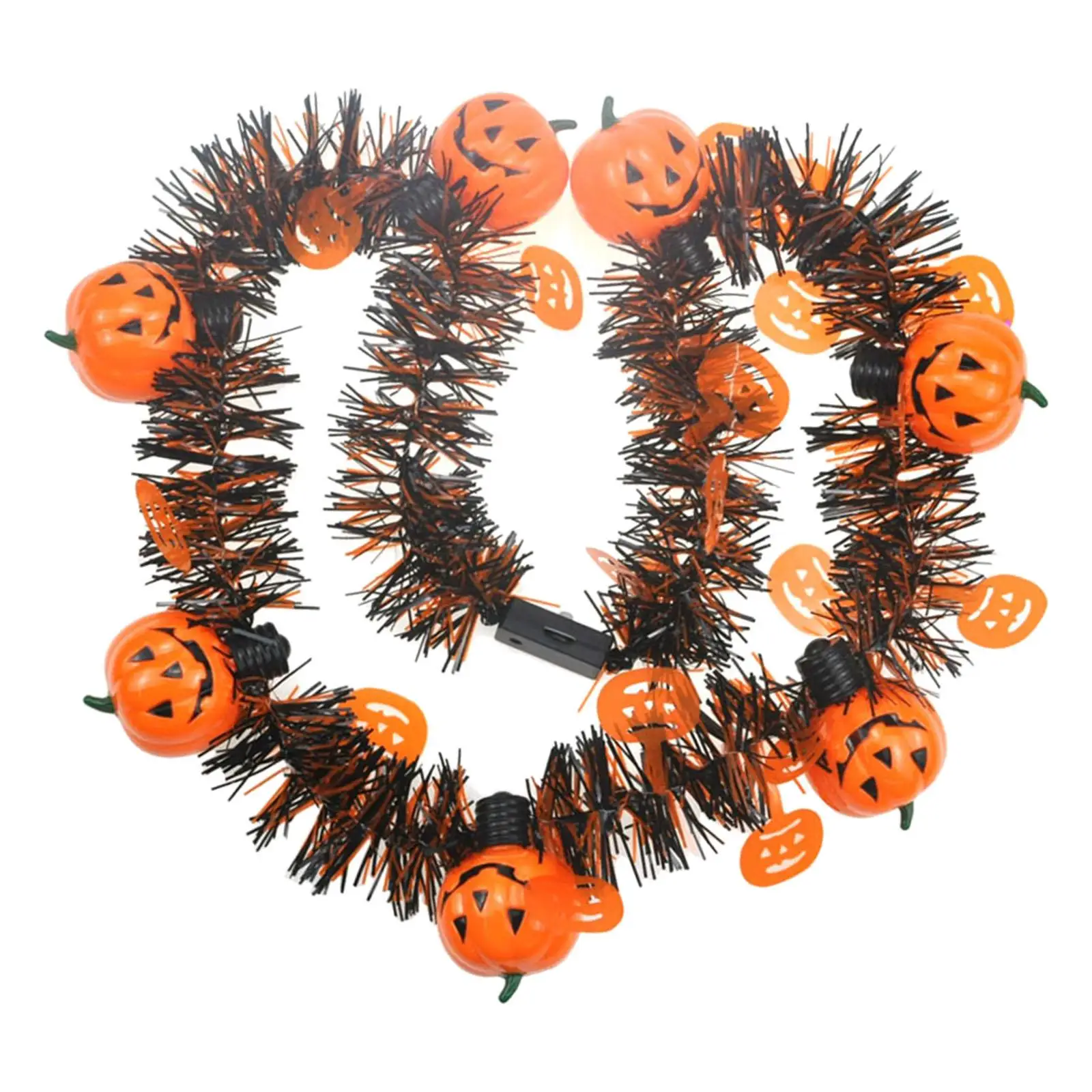 Halloween String Light Garland Lights Lantern Battery Operated Decor Glowing Lamp Necklace for Home Bedroom Christmas