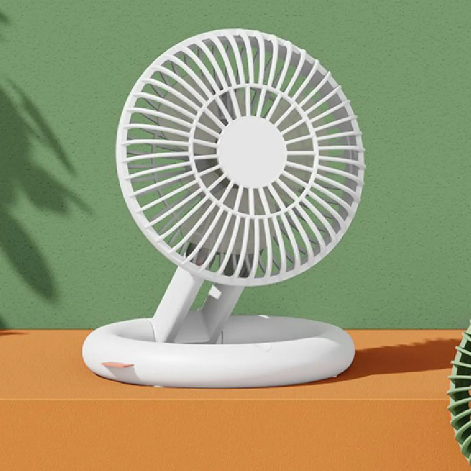Portable Desk Fan Desk Fan Folding Small Quiet Rechargeable Makeup Fan Personal Cooling Fan for Desk Travel Indoor Outdoor Home