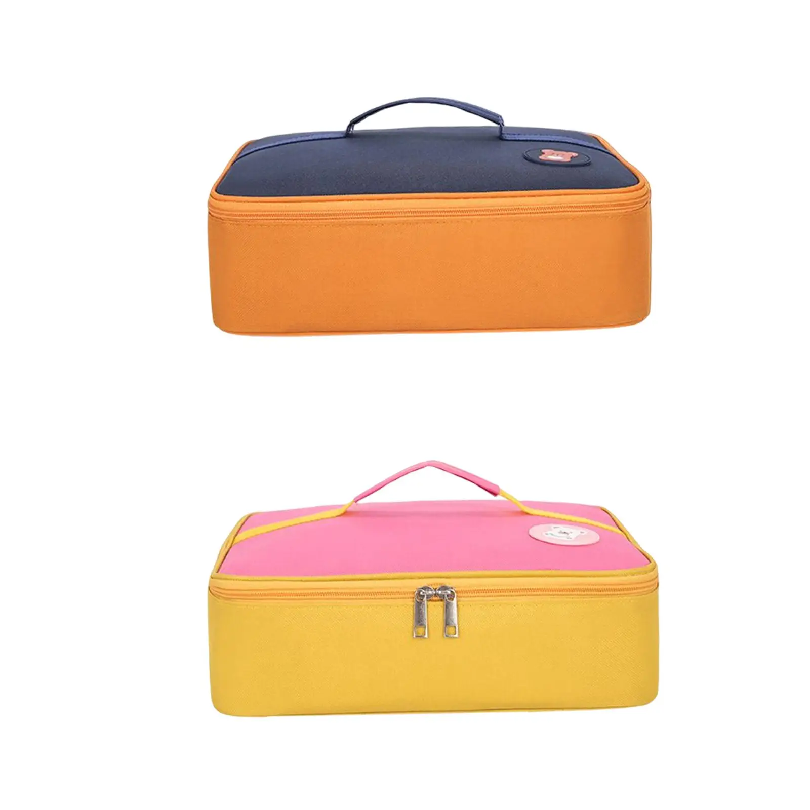 Portable  Thermal Insulated Cooler Bag Exquisite Sewing Smooth Zipper  Food Containers Universal Size Durable
