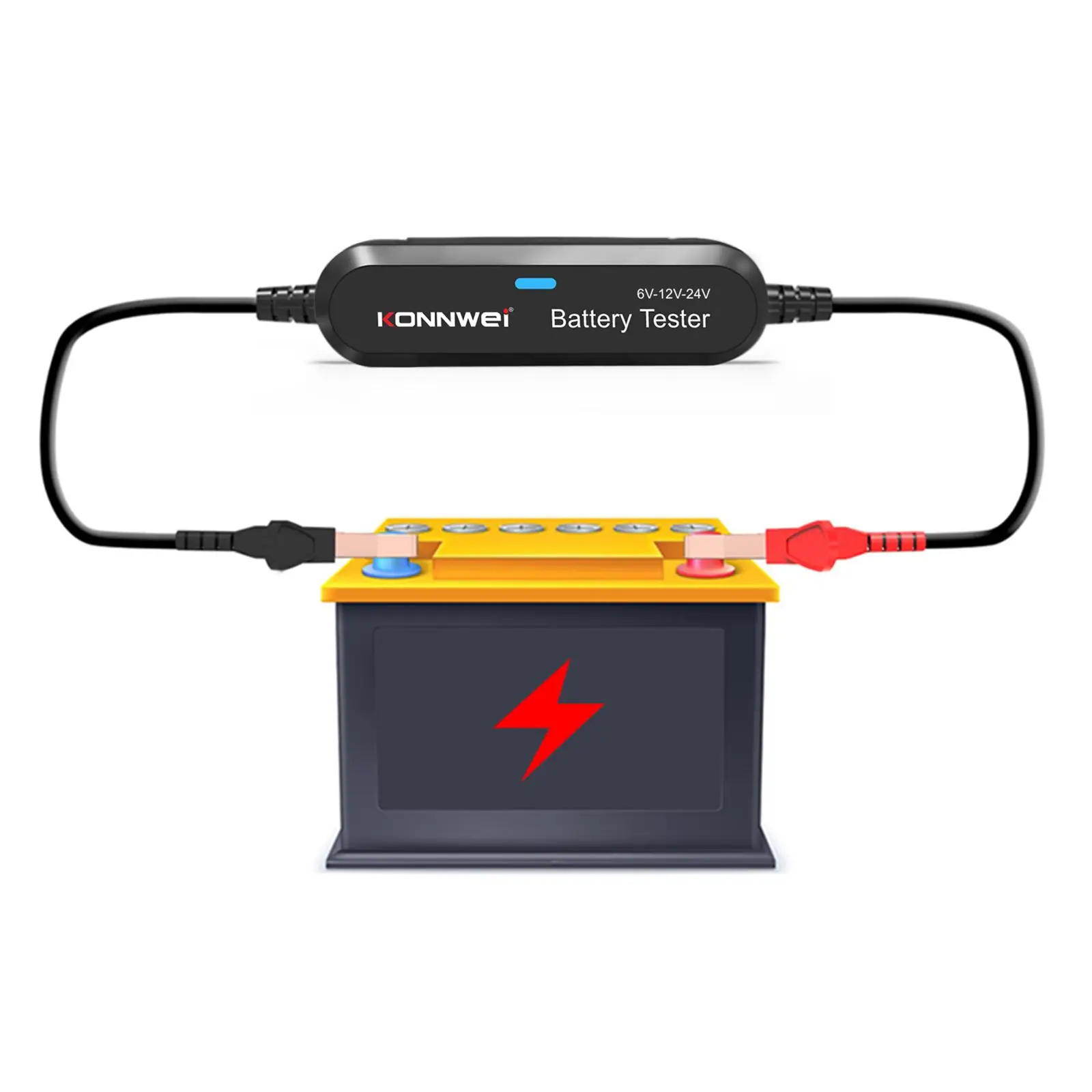 Bluetooth Car Battery Testing Tool 100-2000CCA 6V 12V 24V for Boat RV