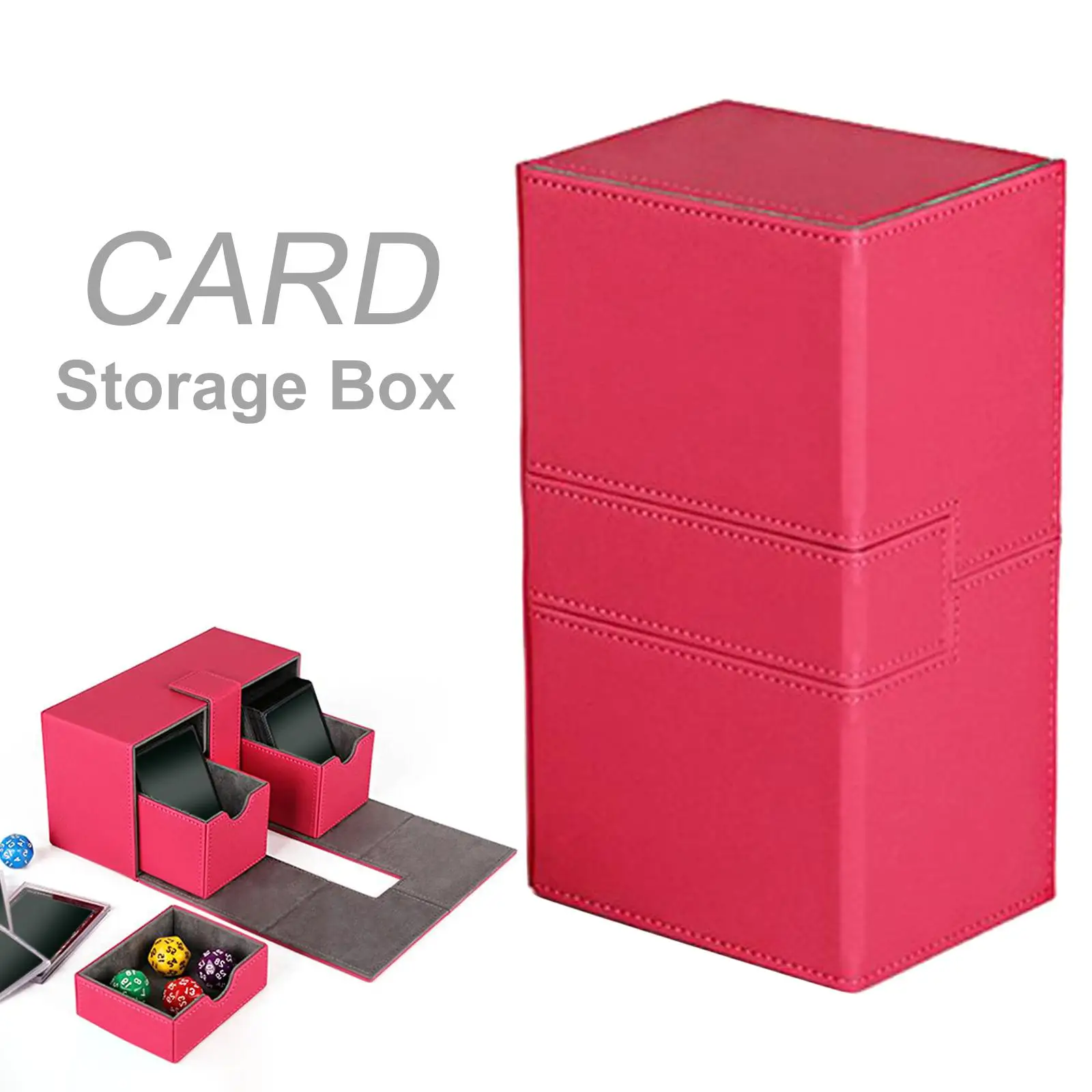 Sturdy Trading Card Deck Box Organizer Case Storage Holder Carrying for TCG