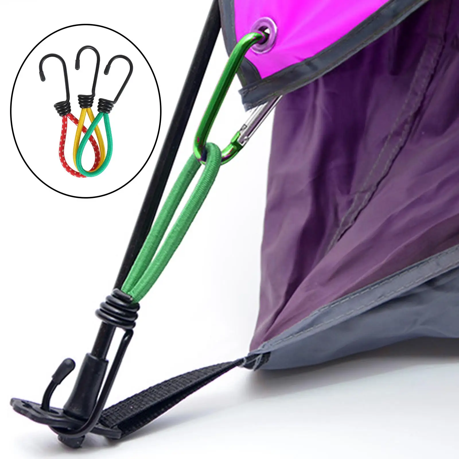 Stretchable Canopy Stretch Hooks Tarp Fasteners Buckle for Tent Hiking