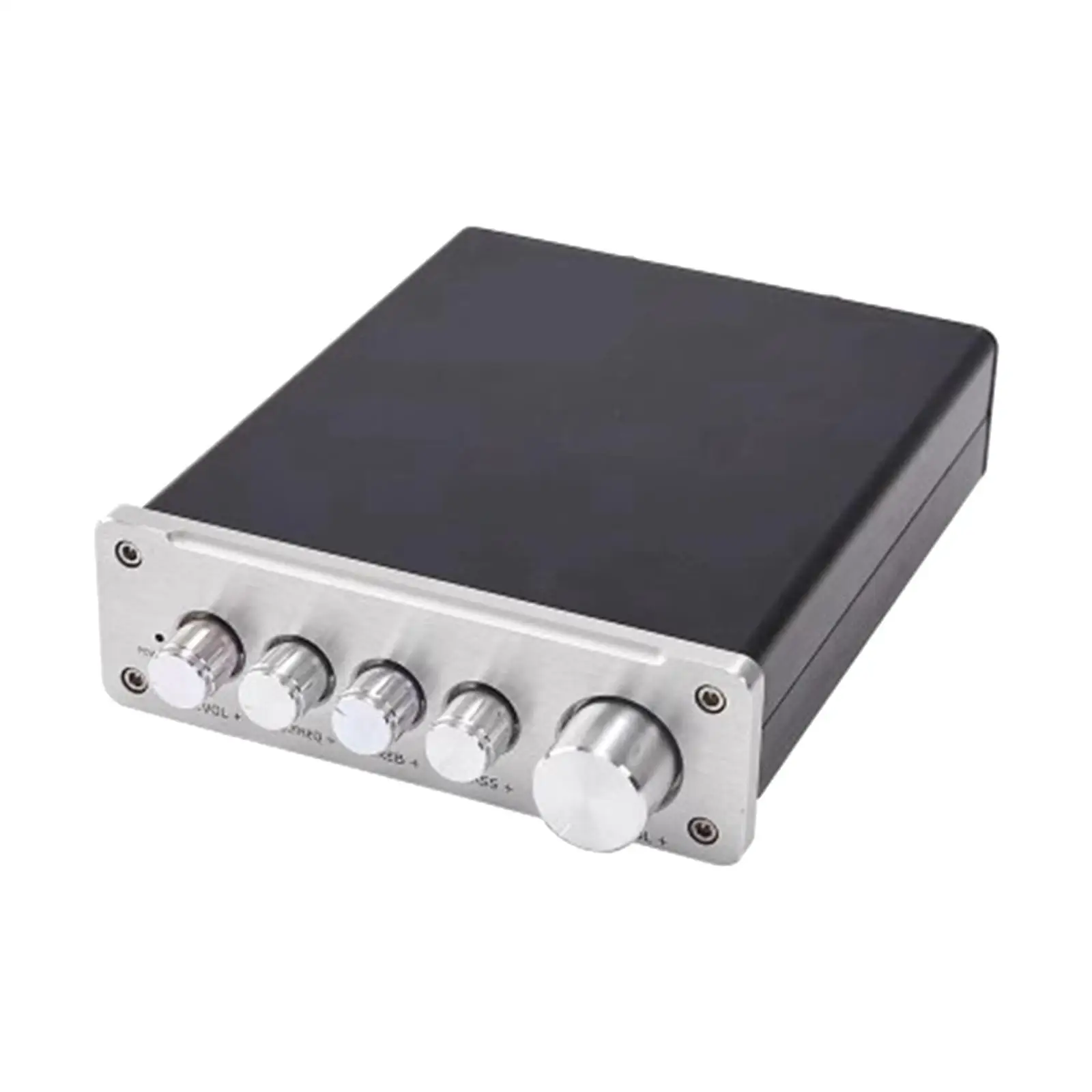 Power Amplifier D3 Professional with Volume Adjustment Knob HiFi Surround Sound for Home Outdoor Performances Party Outdoor KTV