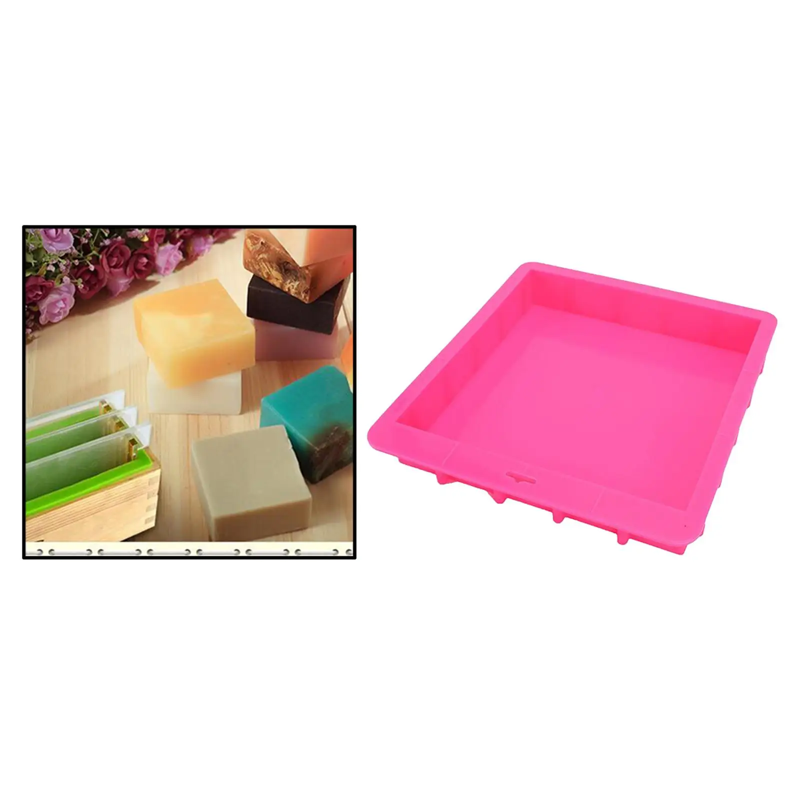 Rectangular Shape Soap Making Mould Silicone Mold for Cake Aromatherapy Baking Accessories