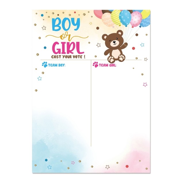 Gender Reveal Games 72 Voting Gender Reveal Party Decorations Boy or Girl  Gen