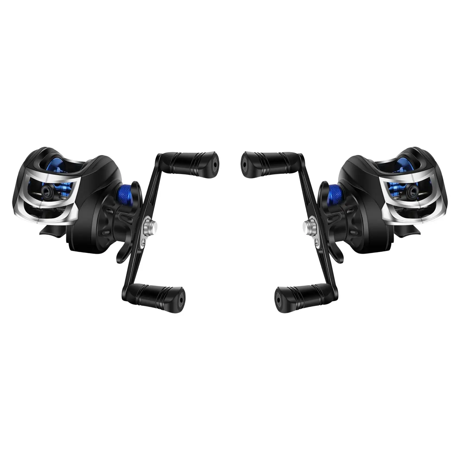 7.2:1 Gear Ratio Baitcasting Reel Sealed Drag System 8kg Max Drag Compact Design 9 Level Magnetic Brake for Fishing Supplies