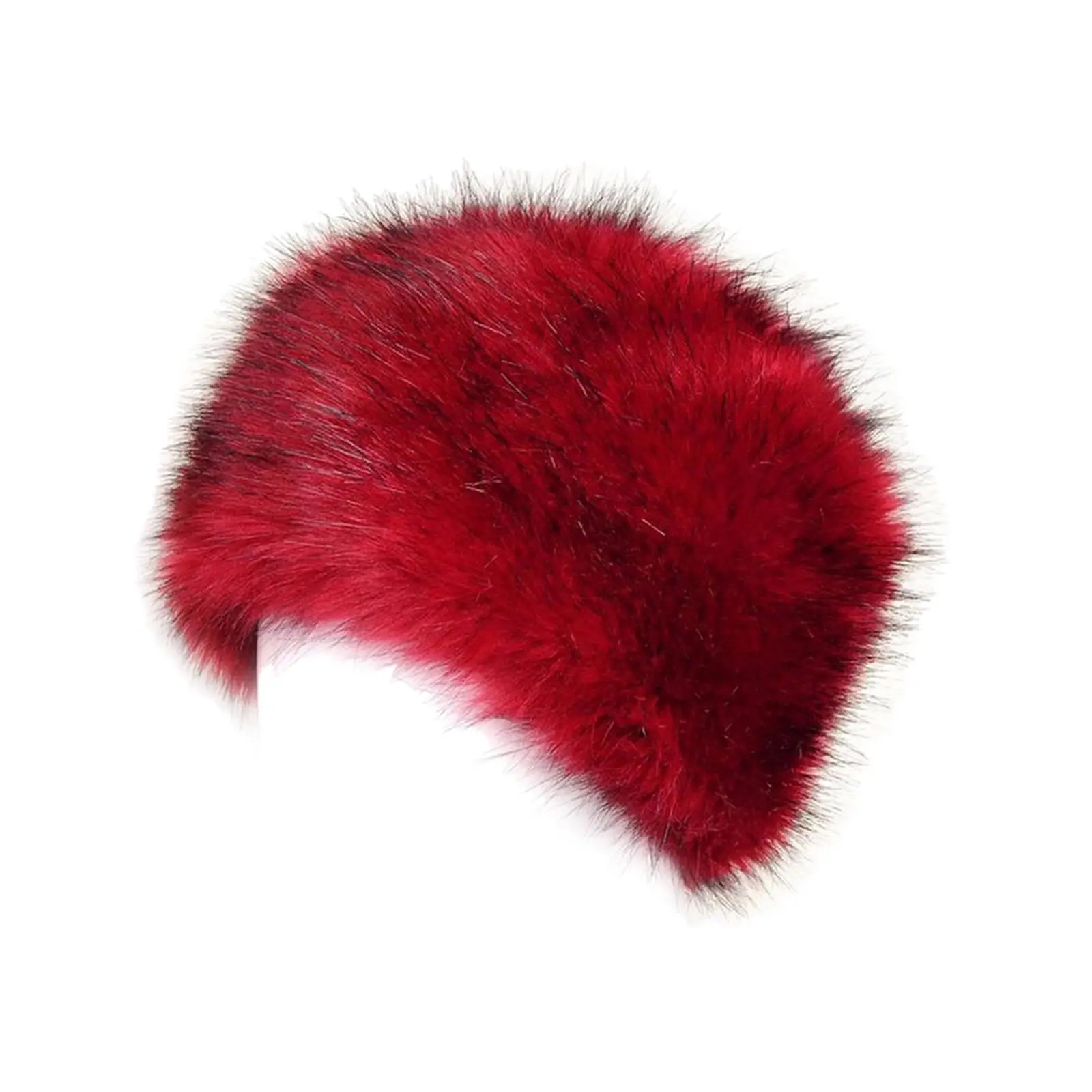 Winter Faux Fur Hat Skull Caps Cuff Beanie Outdoor Cossack Russian Ski Cap