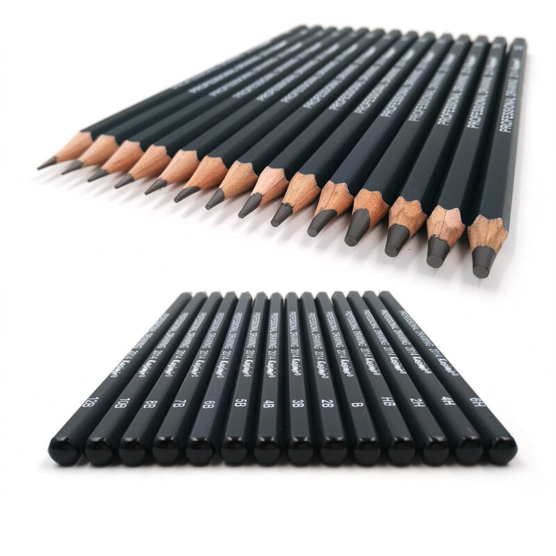 14 Teile/schachtel Graphit Bleistifte Professionelle Zeichnung Skizze Holz Blei Bleistifte Set 6H 4H 2H HB B 2B 3B 4B 5B 6B 7B 8B 9B 10B 11B 12B – Detail 6