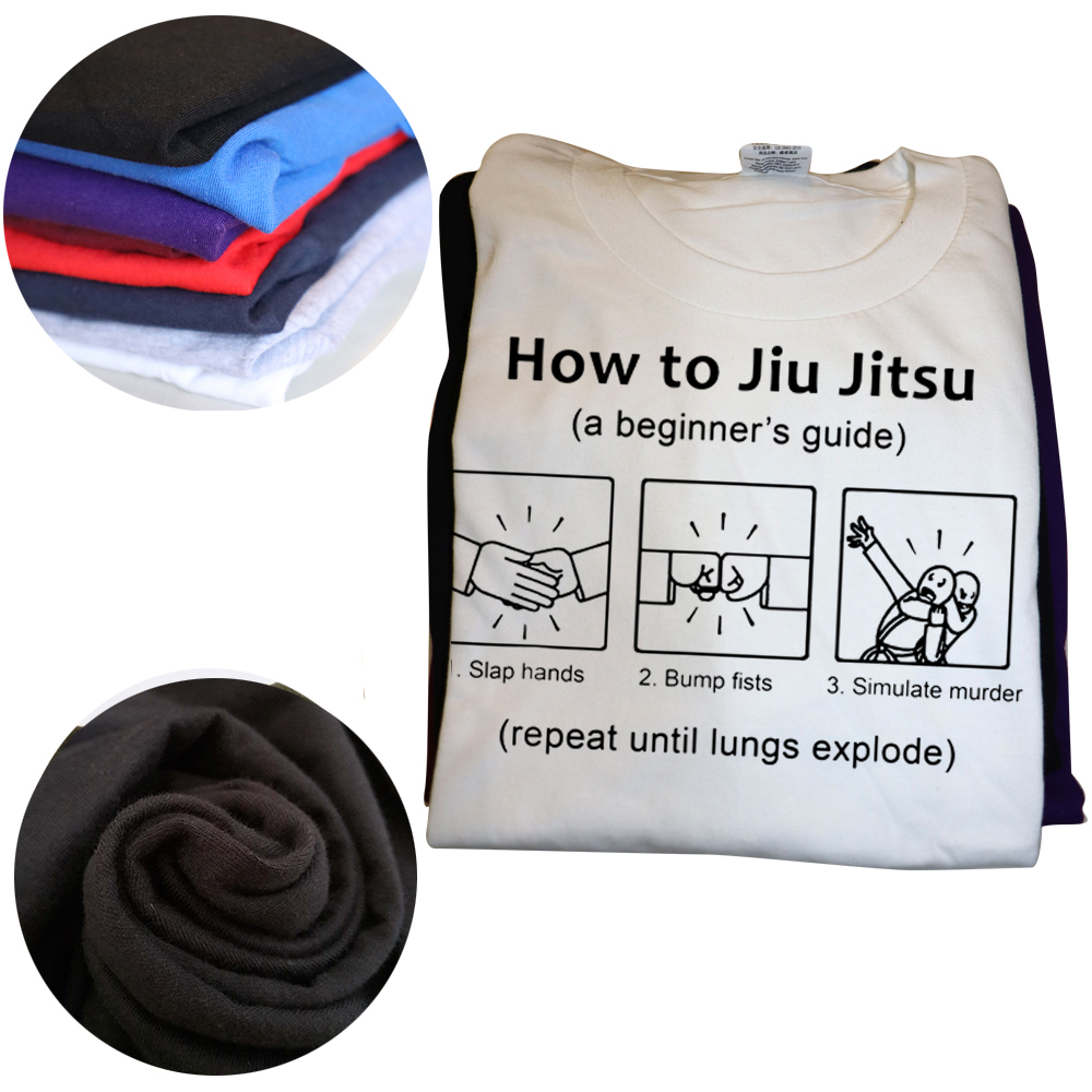 Neuheit bjj Geschenke Anfänger lustige brasilia nische Jiu Jitsu Guide T-Shirts Grafik Baumwolle Streetwear Kurzarm klassisches T-Shirt – Detail 4