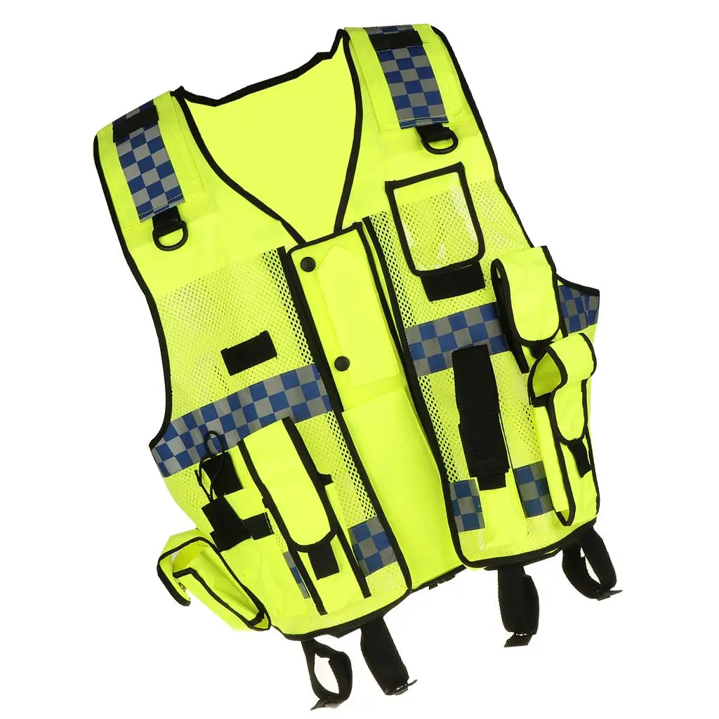 Reflective Warning Vest Working Clothes High Visibility Day Night Protective