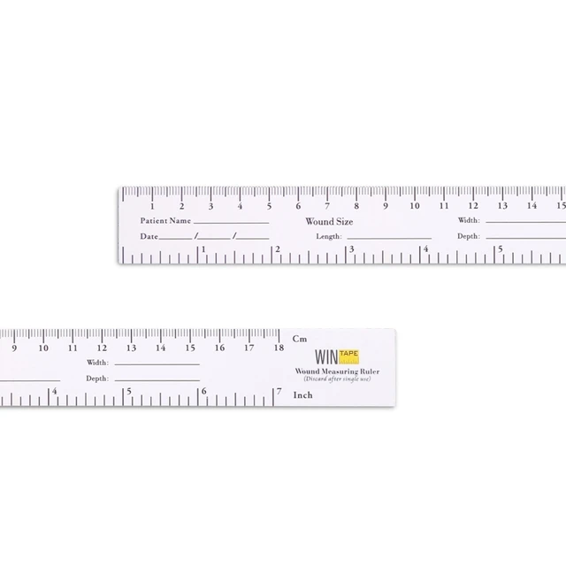 Etereauty 100Pcs Disposable Double-sided Paper Tape Measure Wound