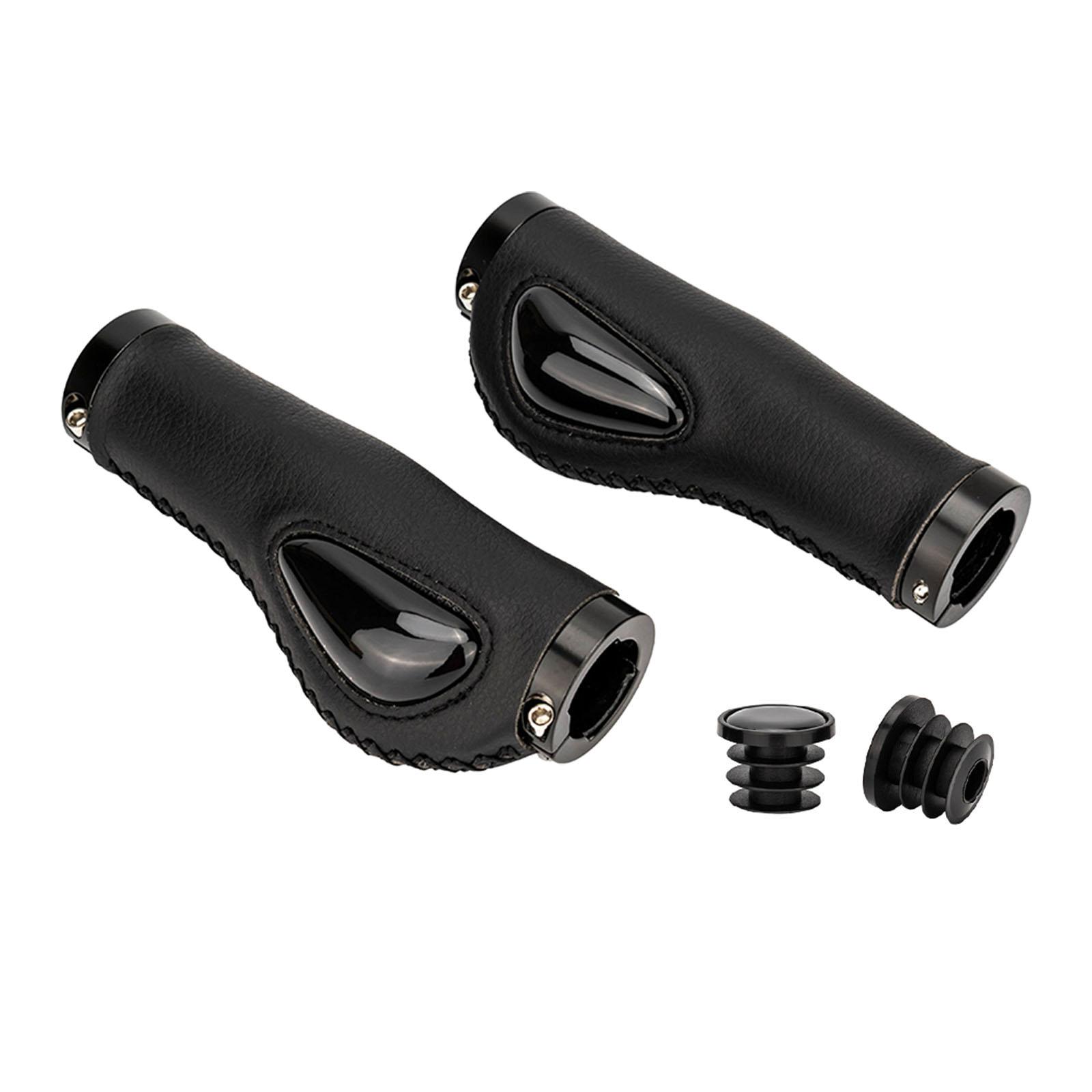 Bike Handlebar Grips Bilateral Locking Liquid Silicone Sleeve for Cycling