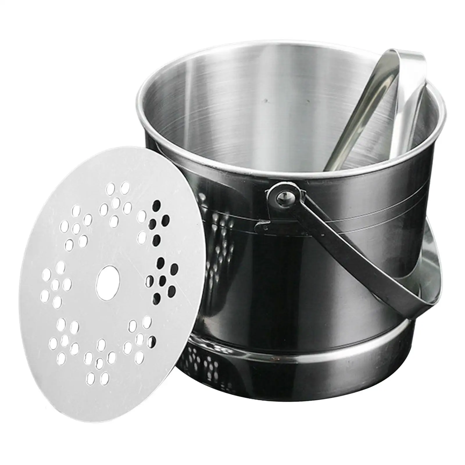 1L Stainless Steel Ice Bucket with Ice Clip Versatile Chiller for