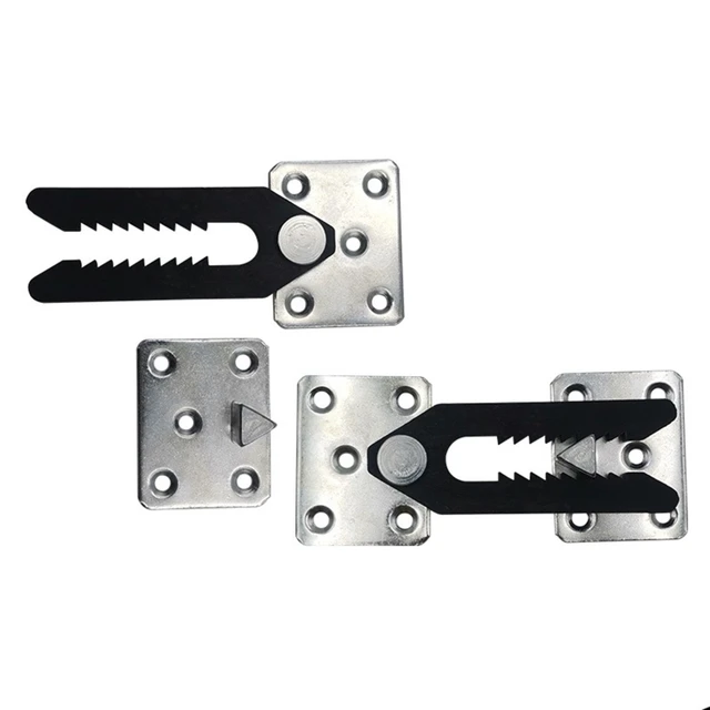DEEPDREAM 8 Pcs Sectional Couch Connectors Metal Couch Clips Sofa Connector  Interlocking Furniture Connector with 50 Pcs Screws