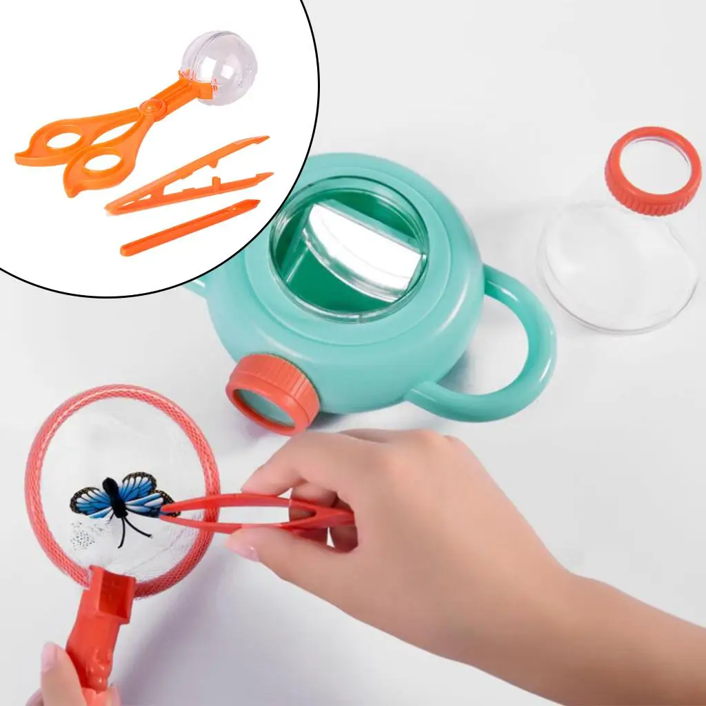 Bug Catching Kit Playset 3 Pcs Bug Catcher Educational for Camping Outdoor Explorer Toddlers Boys and Girls