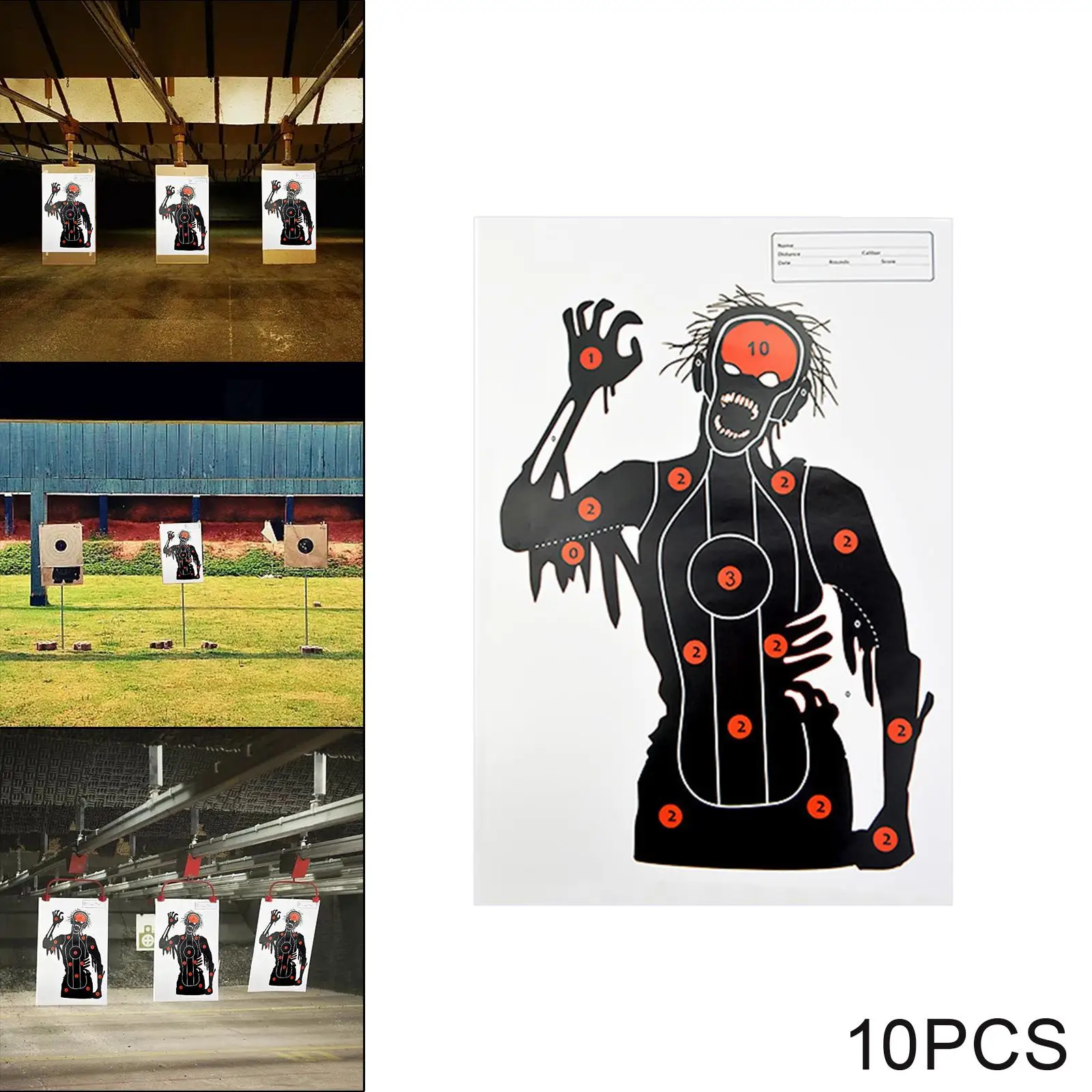 Paper Shooting Target Indoor Outdoor for Shooting Practice Shooting Game