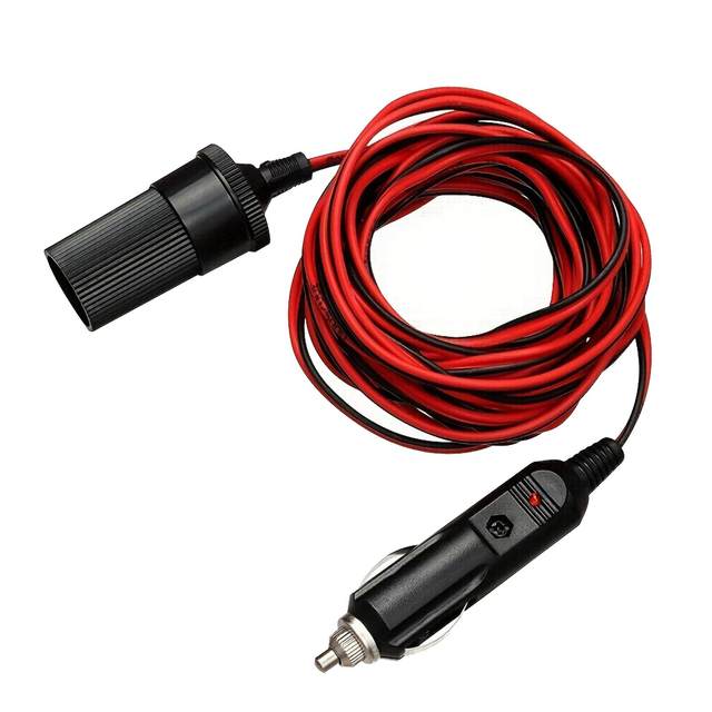 Car Cigarette Lighter Plug Extension Cable Adapter High Quality Wear Resistan Accessories Professional Replace Charger 5M 12V