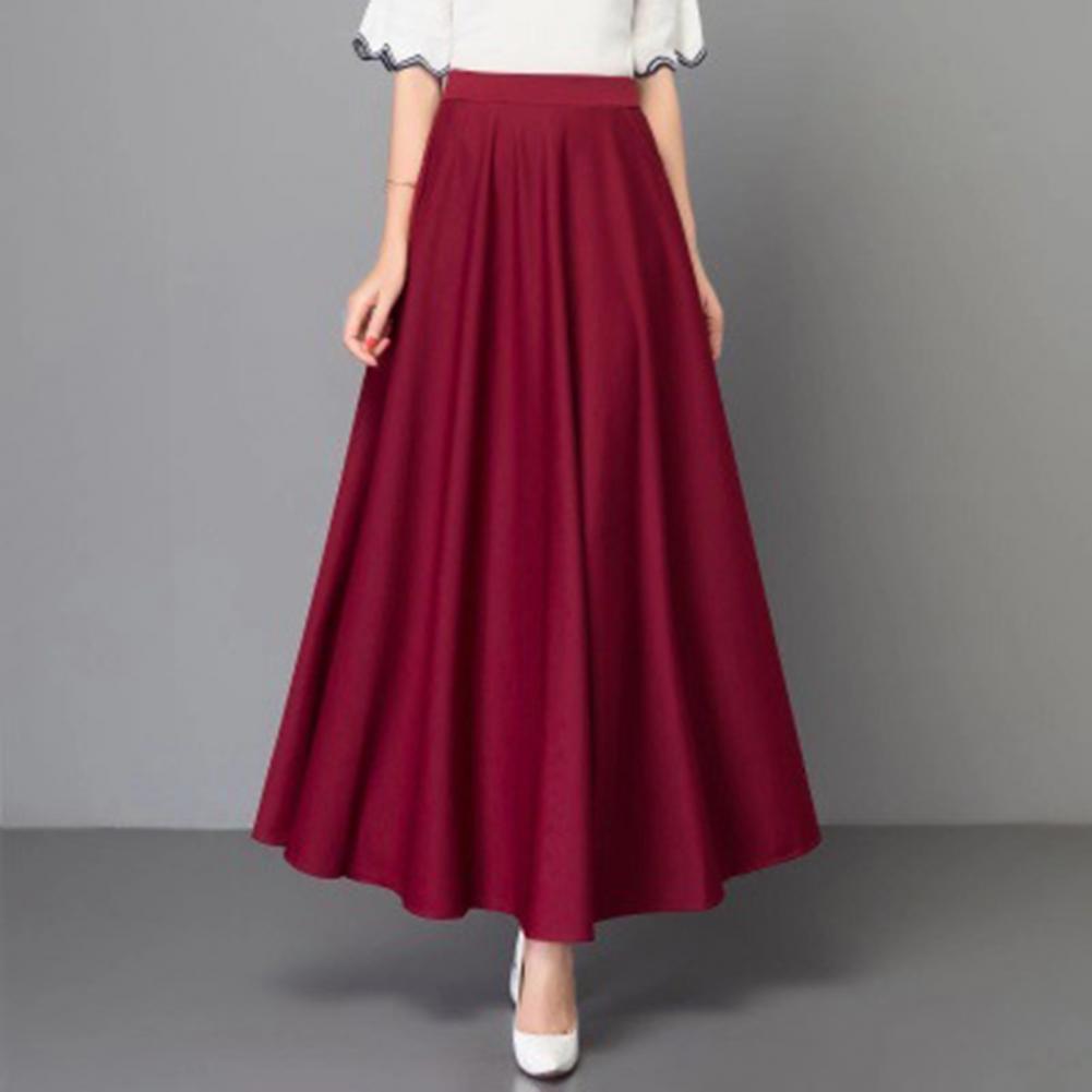 Title 12, Elegant Women Maxi Skirt High Waist Tummy Contr...