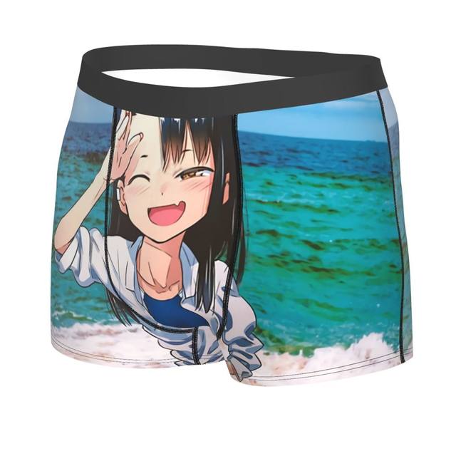 Animes Nagatoro Don't toy with me miss Nagatoro Underpants Breathbale  Panties Male Underwear Print Shorts Boxer Briefs - AliExpress