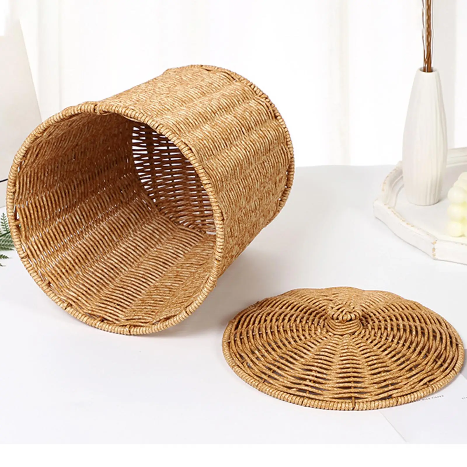 Laundry Basket Handwoven Storage Baskets for Living Room Nursery Playroom