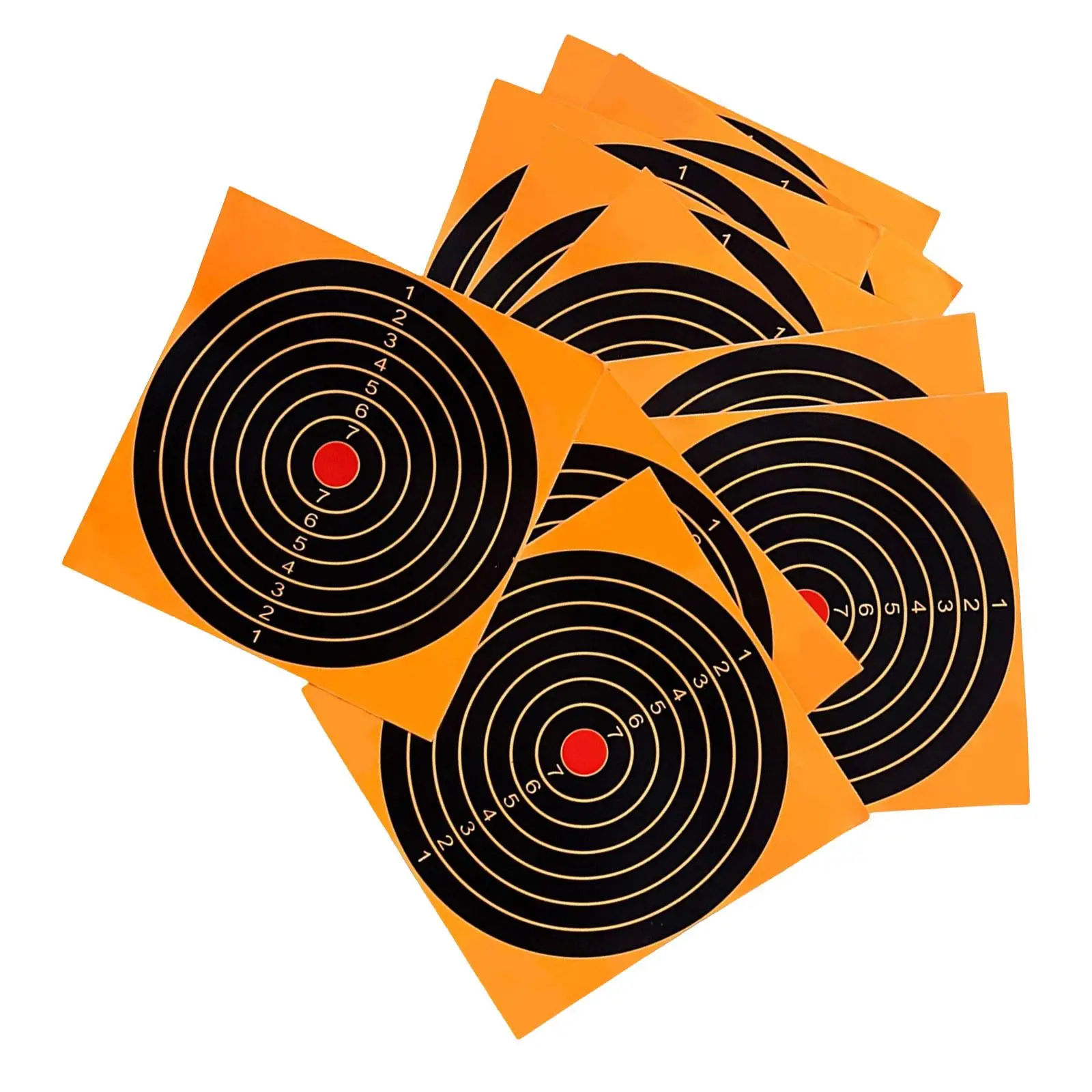 10x Self Adhesive Targets Stickers Reactive Target Shooting Exercise Training Round Targets Splatter Accessories