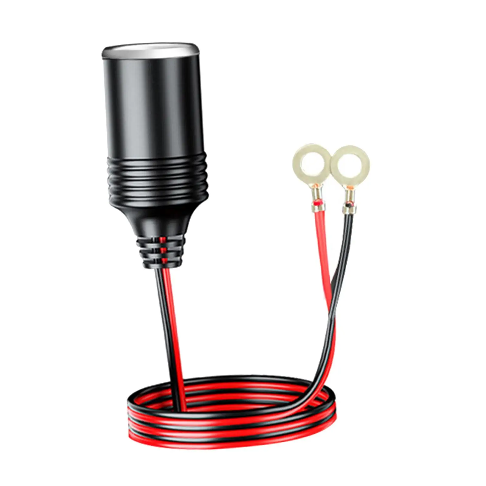 Cigarette Lighter Adapter Power Supply Cord Easy to Install Durable 12V 24V